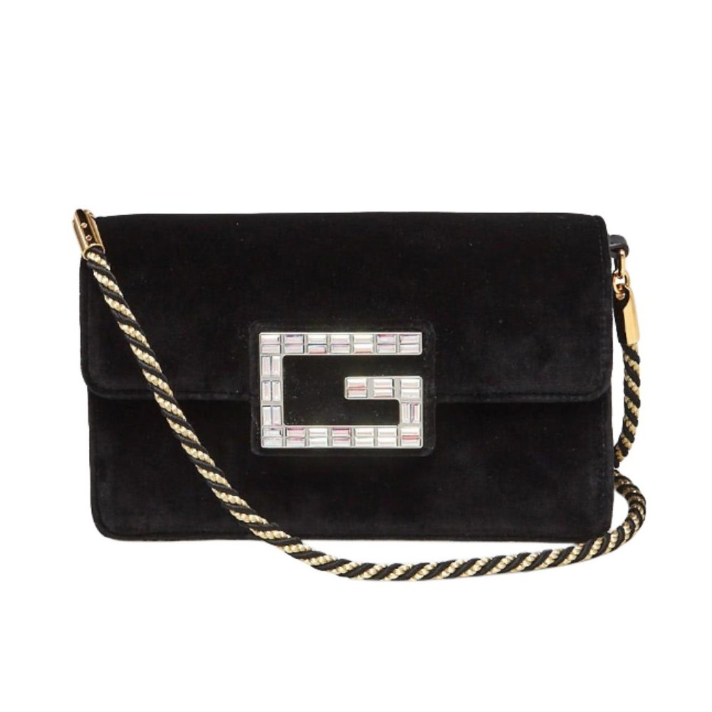 Gucci Mini Broadway Velvet Crystal Crossbody Bag NEW W DUST BAG VERY RARE BAG!
